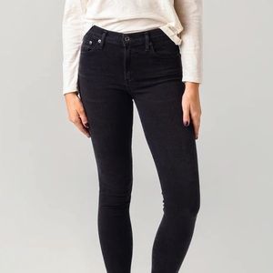 Agolde black skinny jeans